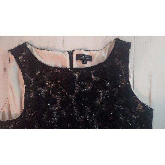 Tahari Black Sequence Cocktail Dress - Picture 2 of 4